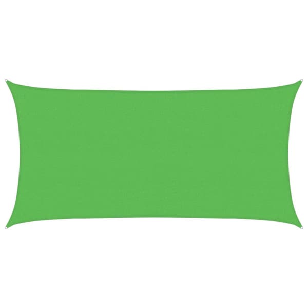 vidaXL skyggesejl, 160 g/m², rektangulær, lysegrøn