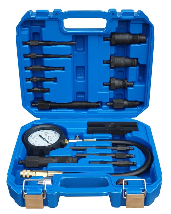 DIESEL KOMPRESSIONSTRYK TESTER 0-70 BAR MAX ADAPTERE