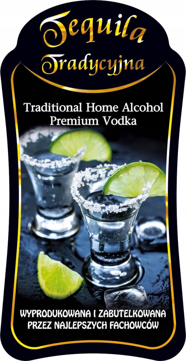 Pullo, koristeltu aaltokuviolla 500ml PERINTEINEN TEQUILA