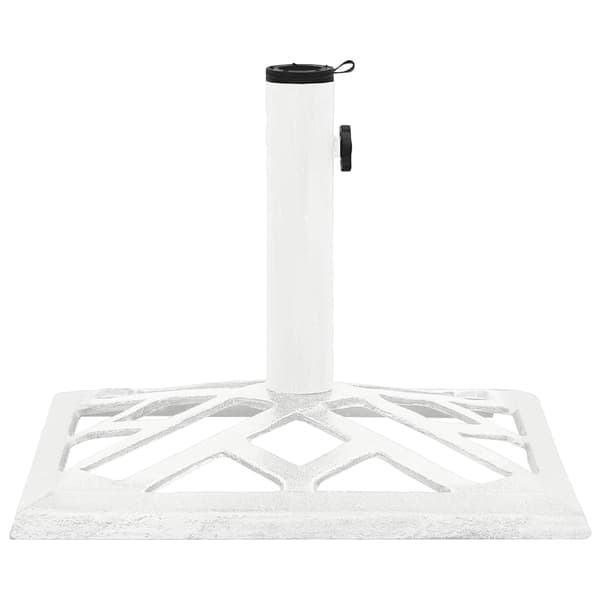 vidaXL parasolfod hvid 44x44x31 cm støbejern