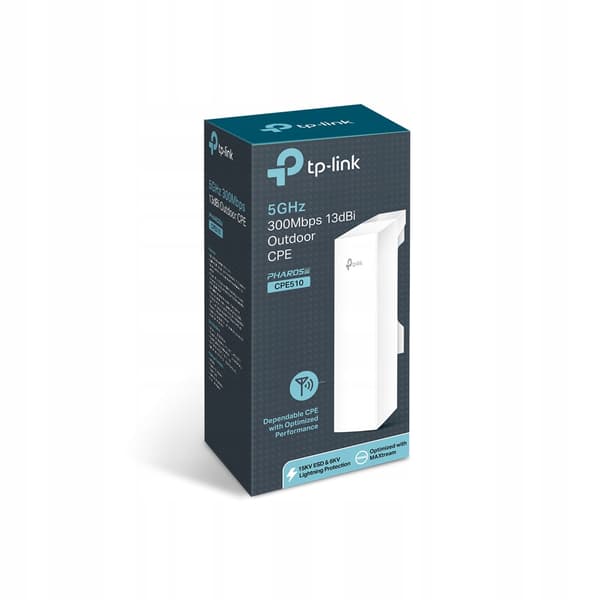 TP-Link CPE510 Trådløst Access Point, 300 Mbps, Hvid