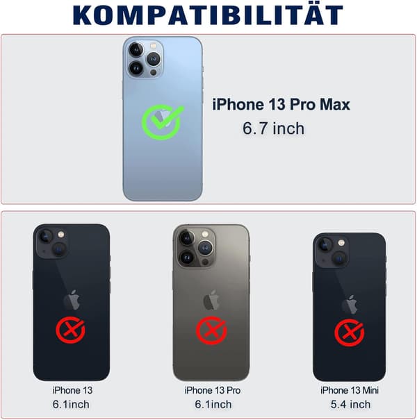 COVER TIL APPLE IPHONE 13 PRO MAX LUKKET MED FLAP SORT A2484