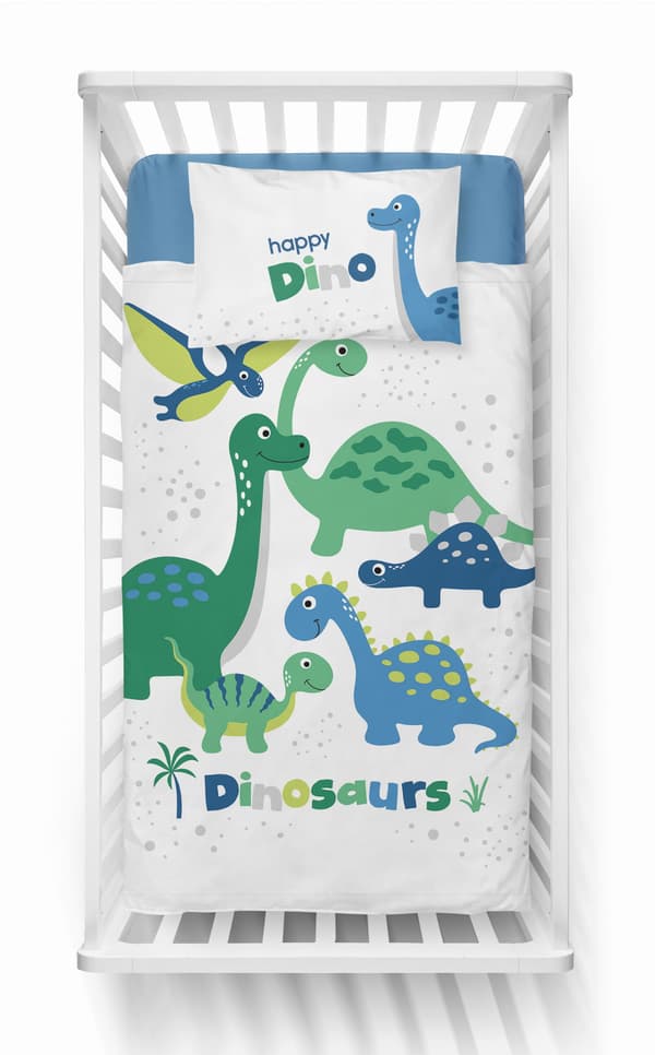 Bambussengetøj til tremmeseng Dino 100x135 detexpol