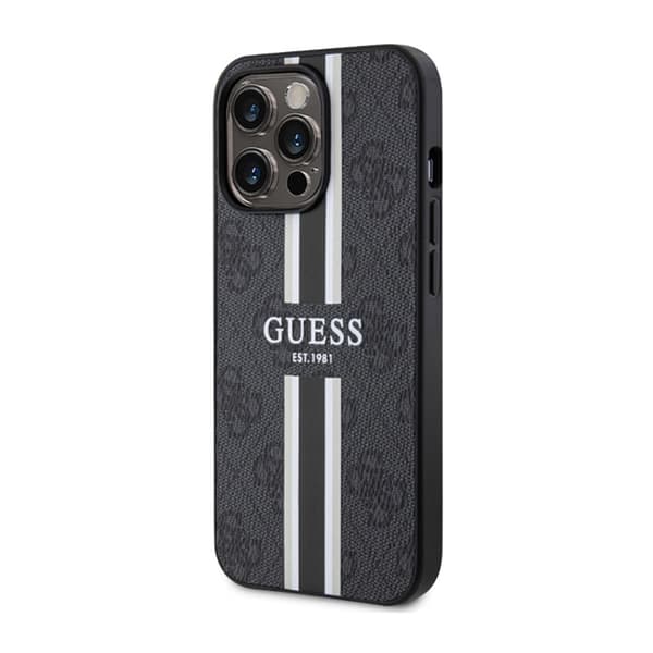 Guess 4G Printed Stripes MagSafe - iPhone 13 Pro cover (sort)