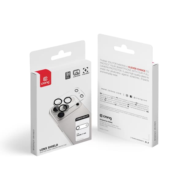 Crong Lens Shield - Glas til iPhone Air kamera og objektiv