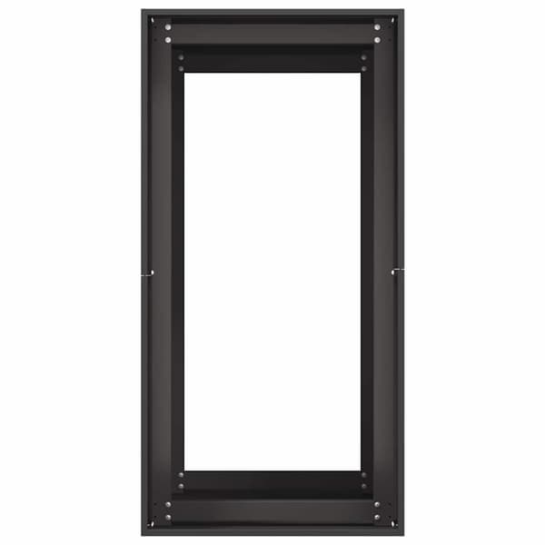 vidaXL sort urtepotte 40x80x80 cm stål