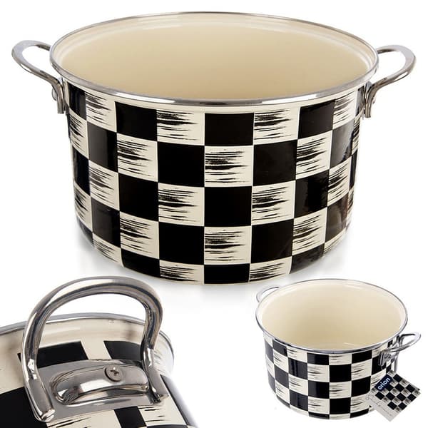 Emaljerad gryta Schackbräde 26 cm, 6,5 l