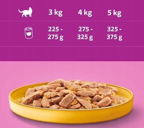 Våtfoder för katter Whiskas Kyckling i gelé 24x400 g