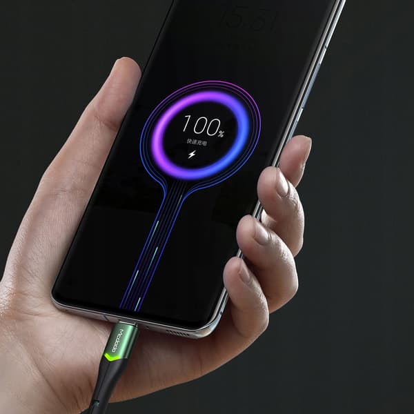 MCDODO USB-C-KABEL SNABBLADDNING FÖR SAMSUNG USB TYP C-LADDARE LED 1M
