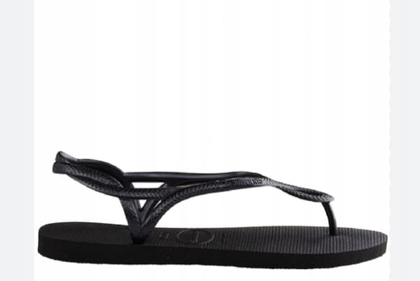 HAVAIANAS DAME FLIP-FLOPS SANDALER SORTE 41/42 Ż_D