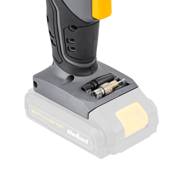 Batteridrevet bilkompressor 20V 2A 7 bar LCD-display baggrundslys