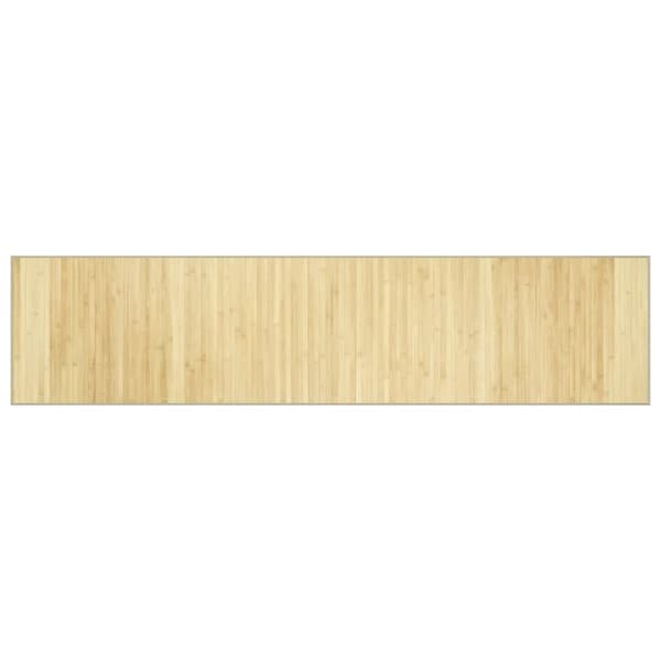 vidaXL Rektangulär matta, ljus naturfärgad, 70x300 cm, bambu