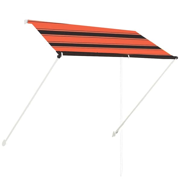 vidaXL rullemarkise 200x150 cm orangebrun