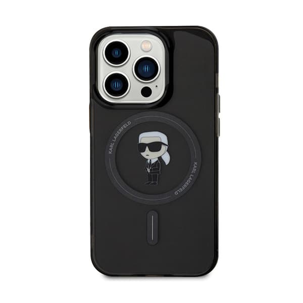 Karl Lagerfeld IML Ikonik MagSafe - iPhone 15 Pro Max cover (sort)