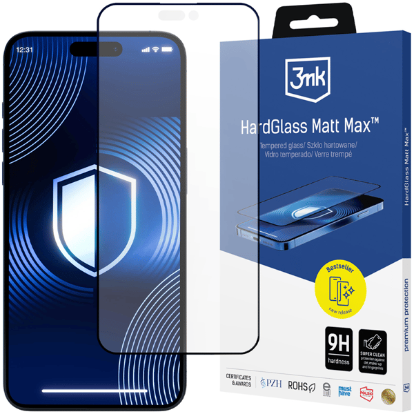 Apple iPhone 15 Pro - 3mk HardGlass Matt Max