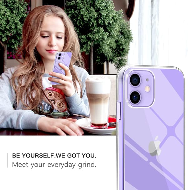 SILIKONE ETUI TIL APPLE IPHONE 12/12 PRO + 3x HÆRDET GLAS A2172