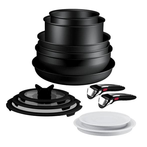 TEFAL P0009753 Sort Gryde- og Pandesæt