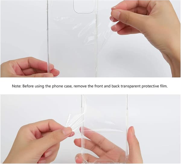 SILIKONEETUIS TIL APPLE IPHONE 11 PRO TRANSPARENT + SORT LANYARD A2160