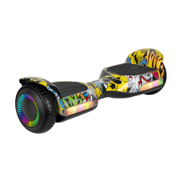 Elektrisk skateboard hoverboard 6,5" LED Rebel til børn og voksne