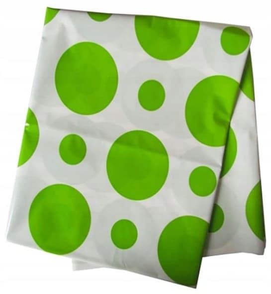 Folieduk med limeprickar, 100x130 cm