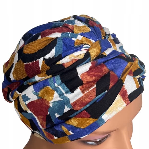 Sara 369 sammenflettet turban, klar til brug selv efter kemoterapi