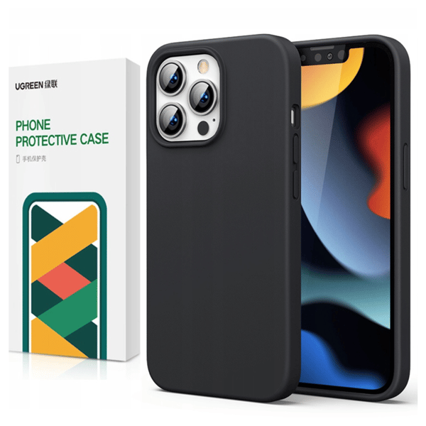 UGREEN 80677 silikonikuori iPhone 13 Pro Maxille (musta)