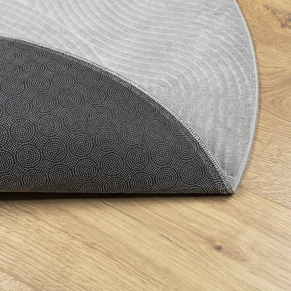 vidaXL IZA Matto, Matala, Harmaa, Ø 100 cm