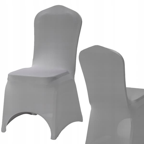 Elastisk universell överdrag för bankettstol tjock 190g grå