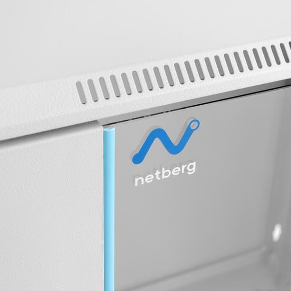 NETBERG BASIC 19" 6U 330x600x400 vægmonteret rackskab, grå N