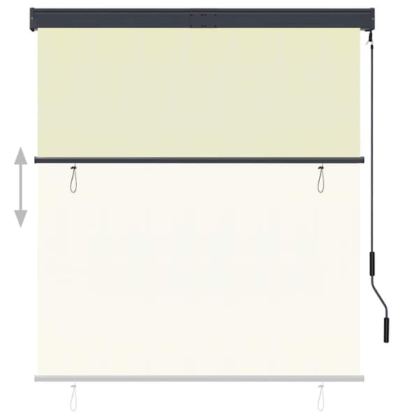 vidaXL Rullgardin, 140x250 cm, Creme