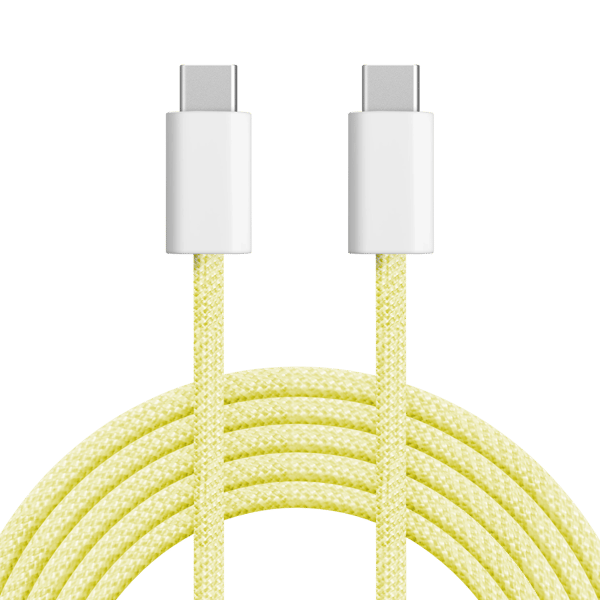 Kruger og Matz Basic USB-C til USB-C kabel 60 W 1 m gul