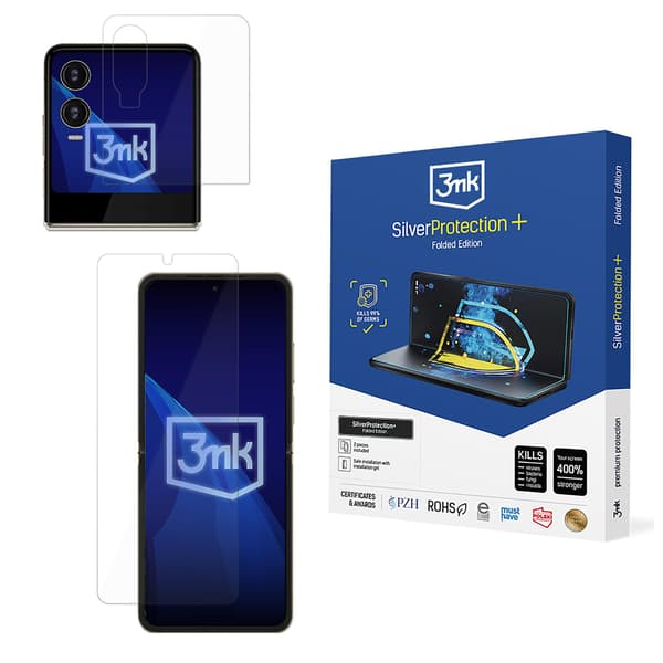 Tecno Phantom V Flip2 - 3mk SilverProtection+ taitettava versio