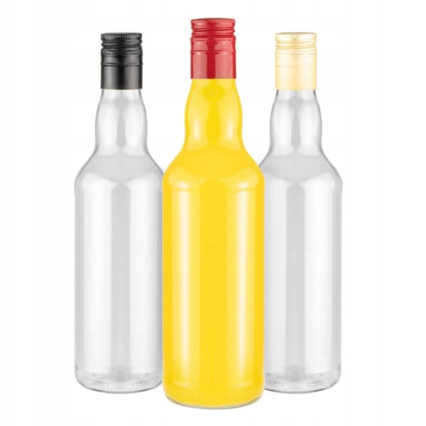 90x MONOPOL glasflaskor 0,5 l för vodkajuice 500 ml LÅNG KORK