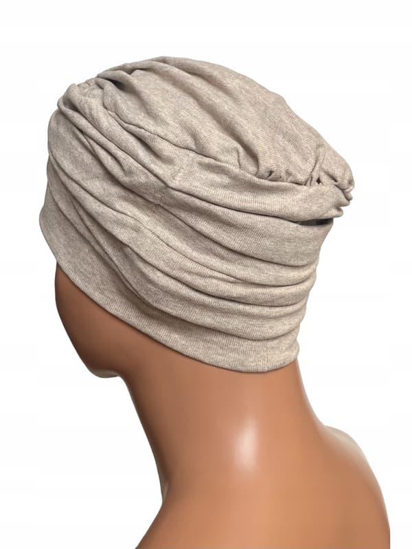 ELA dameturban lys beige isoleret viskosesweater efterår/vinter