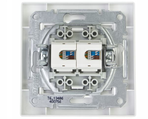 ASFORA HVID COMPUTERSTIK 2X UAE 8 CAT.6 UTP FLAD EPH4800121