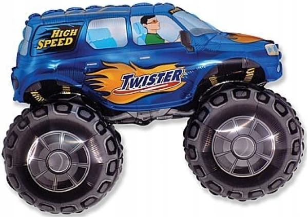 Folioilmapallo 14" FX "TWISTER Car" sininen 1 kpl