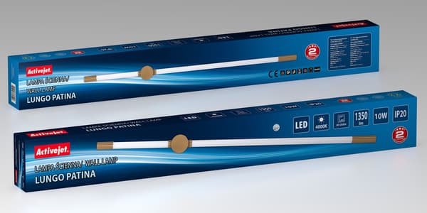 Activejet AJE-LUNGO Patina LED-seinävalaisin, 10W, 4000K