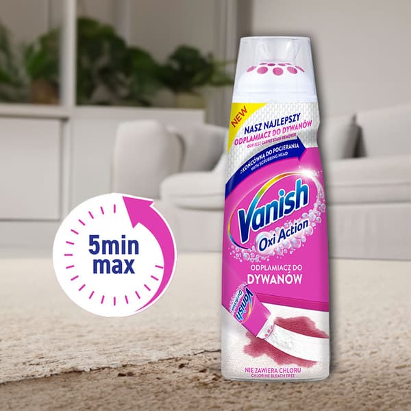 011728 Vanish Oxi Action Præcis pletfjerner til tæpper 195ml
