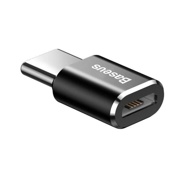 Baseus Micro USB till USB Typ-C Adapter - Svart