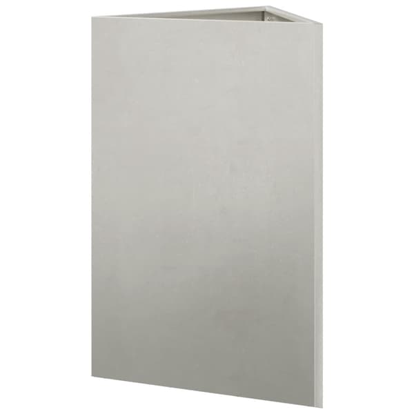 vidaXL trekantet havepotte 50x43x75 cm rustfrit stål