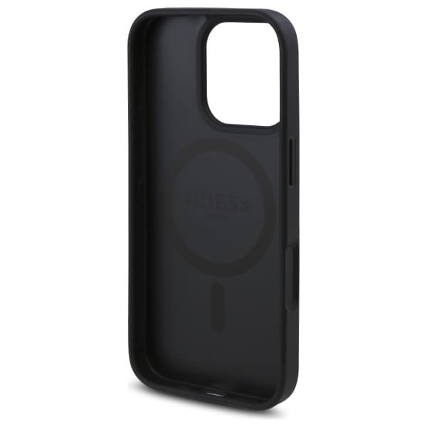 Guess GUHMP16XP4ROPEMCK iPhone 16 Pro Max 6.9 sort/sort hårdt cover 4G blomsterprint MagSafe