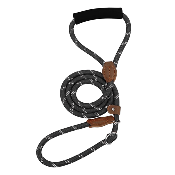 Hundesnorring sort, justerbar 130 cm lang