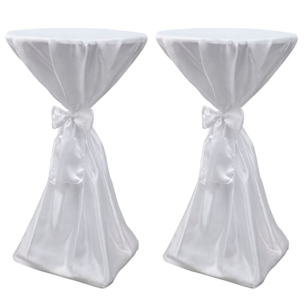 Vit duk med band, 70 cm, 2 stycken