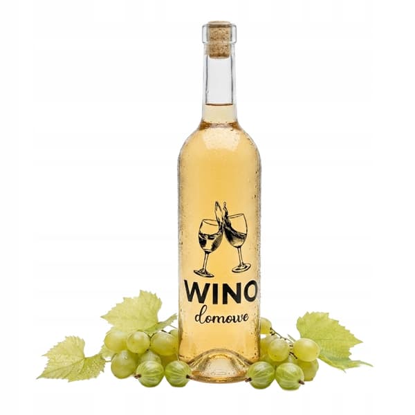 Vinflaska med tryck 0,75l hemvinsglasflaskor färglösa