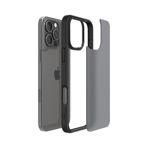 Spigen Ultra Hybrid - Etui til iPhone 16 Pro Max (Frost Sort)