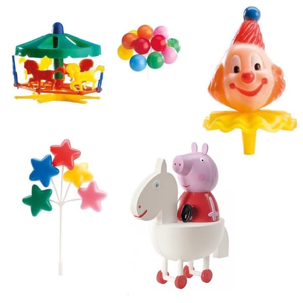 Peppa Pig syntymäpäivän kakuntarpeisto 6 kpl