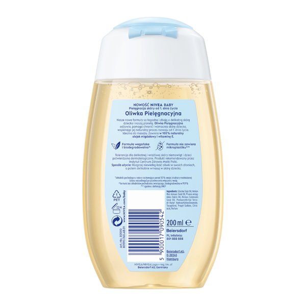 090542 NIVEA Vauva Hoitoöljy 200 ml