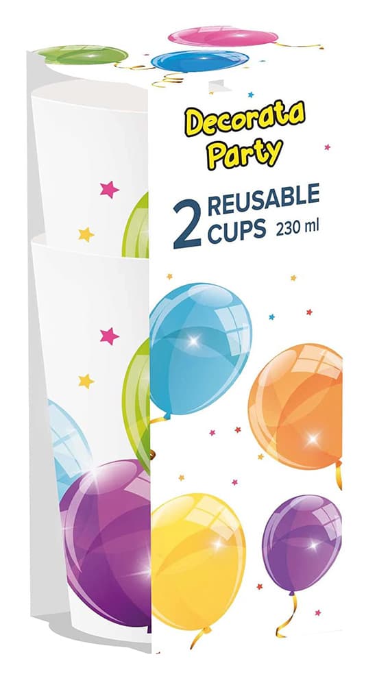 Plastmukit ilmapallot syntymäpäivä 230ml 2 kpl