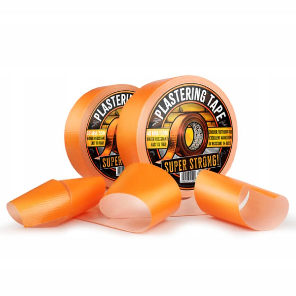 BILLIG ORANGE BYGGTEJP, STARK, 38 mm x 50 m UV
