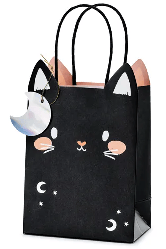 Musta kissa Halloween-lahjakassi 1 kpl.